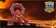 Volcanion debuts during Pokemon GO Fest Paris (Image via TPC)